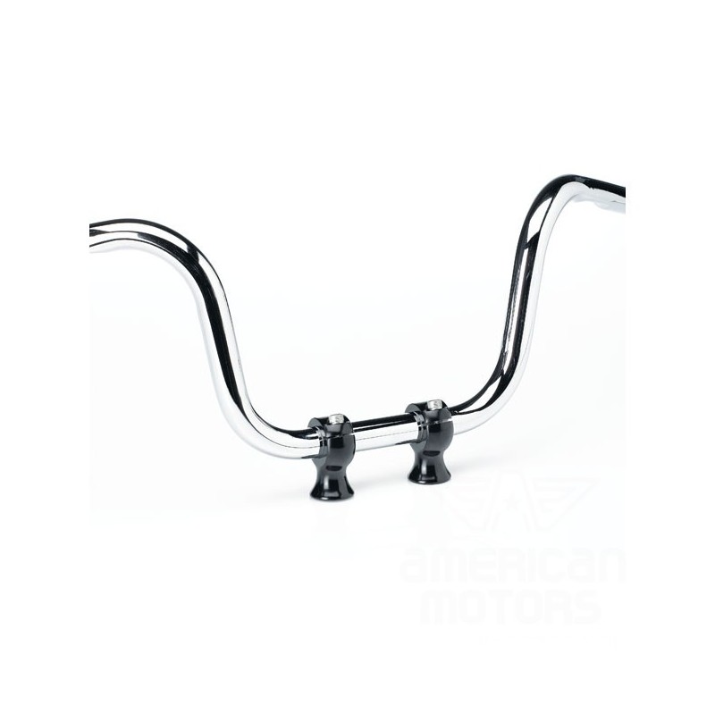 MOCOWANIE KIEROWNICY RISERY BILTWELL 1.75" SLIMLINE 1" CZARNE
