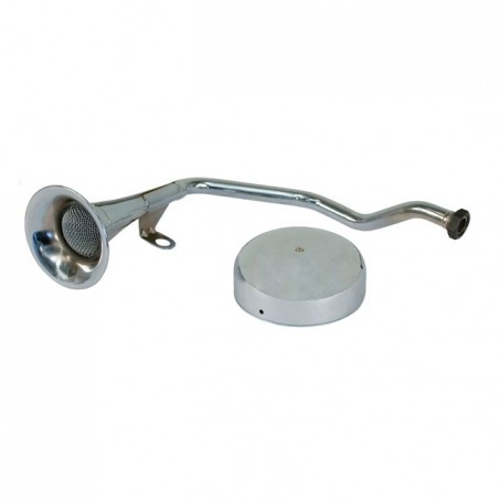 KLAKSON OLD STYLE TRUMPET 12V CHROMOWANY