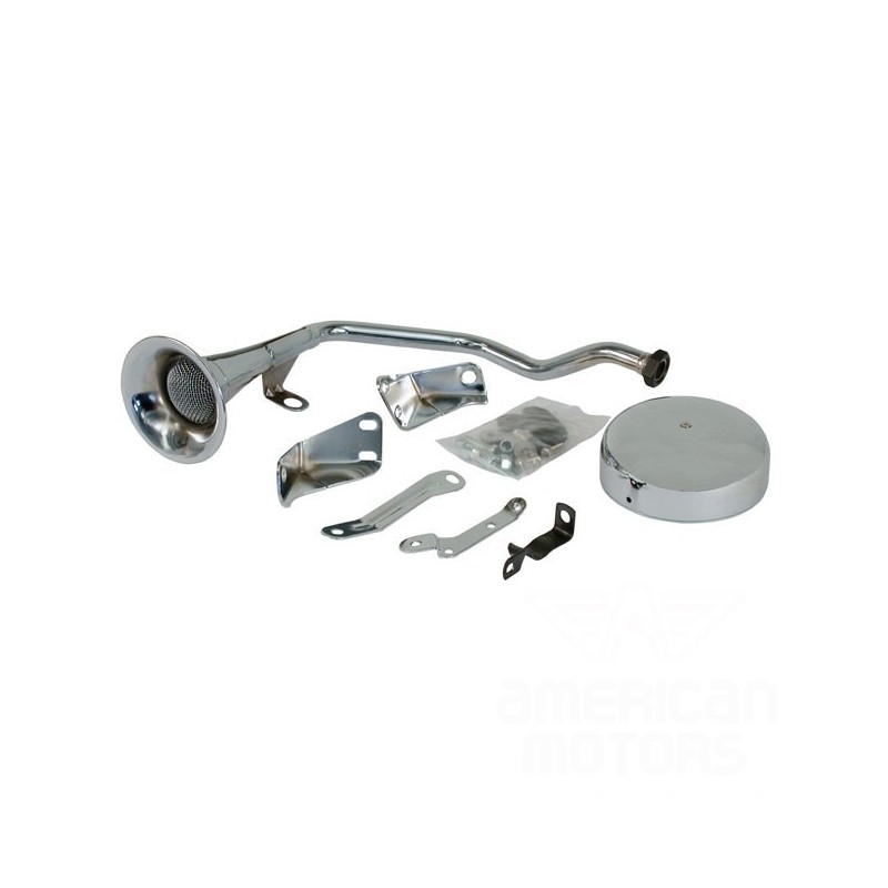 KLAKSON OLD STYLE TRUMPET 12V CHROMOWANY