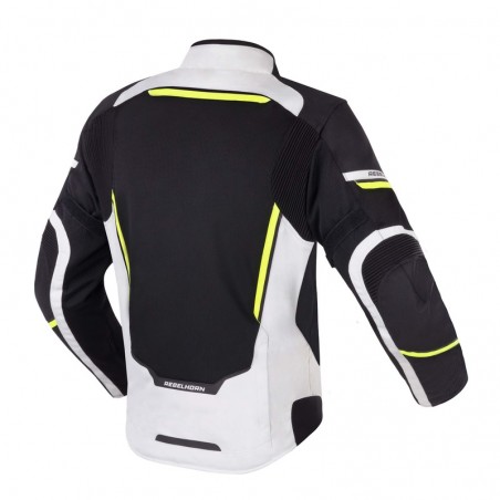 Kurtka tekstylna Rebelhorn Flux black & ice & flo yellow