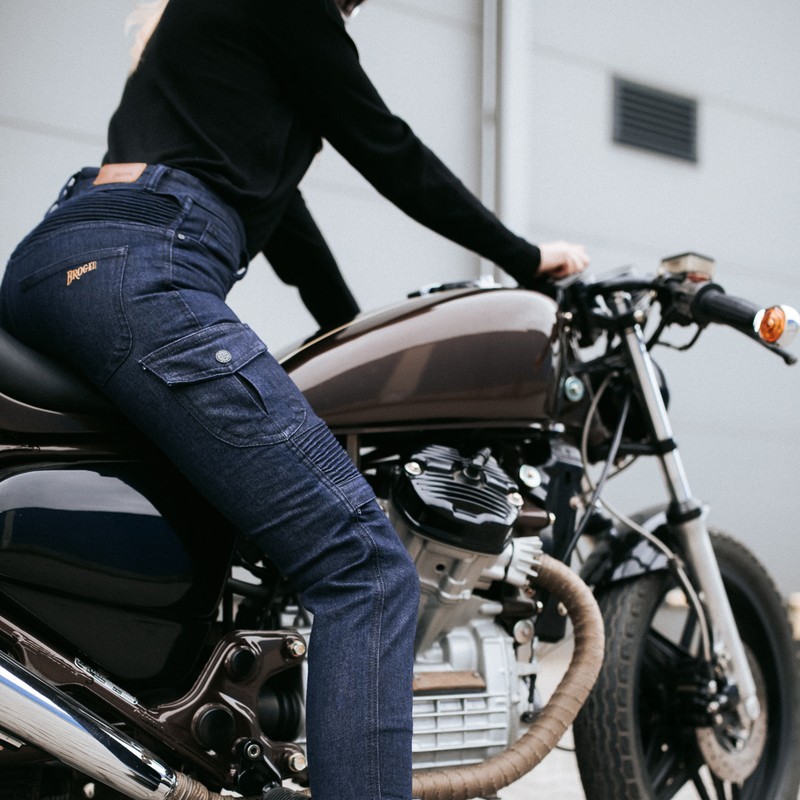 Spodnie jeans Broger Ohio lady tapered fit raw navy
