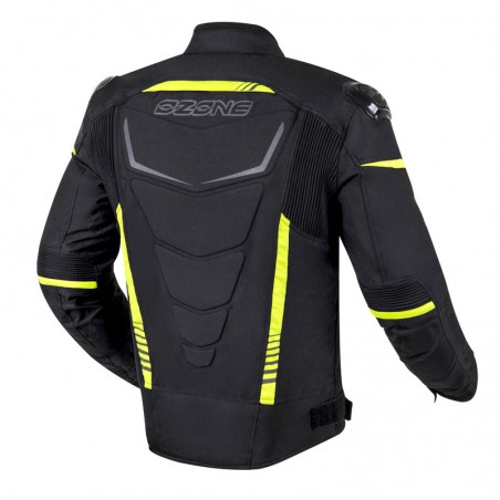 KURTKA TEKSTYLNA OZONE PULSE BLACK/FLUO YELLOW