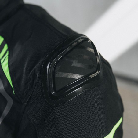 KURTKA TEKSTYLNA OZONE PULSE BLACK/FLUO YELLOW