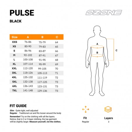 KURTKA TEKSTYLNA OZONE PULSE BLACK/FLUO YELLOW