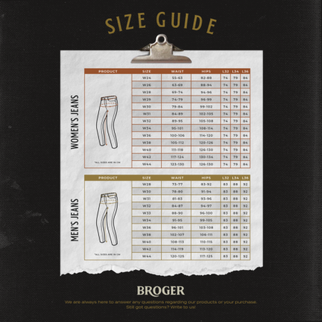 Spodnie jeans Broger Ohio lady tapered fit raw navy