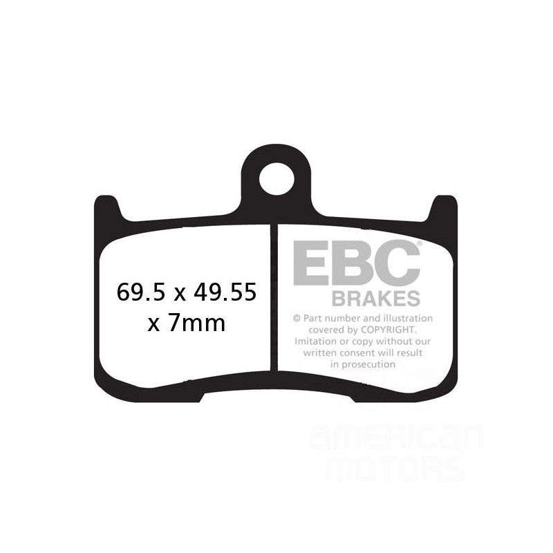 KLOCKI HAMULCOWE INDIAN EBC DOUBLE-H SINTEROWE PRZEDNIE