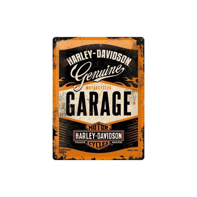 Blacha 30x40cm Harley-Davidson Garage