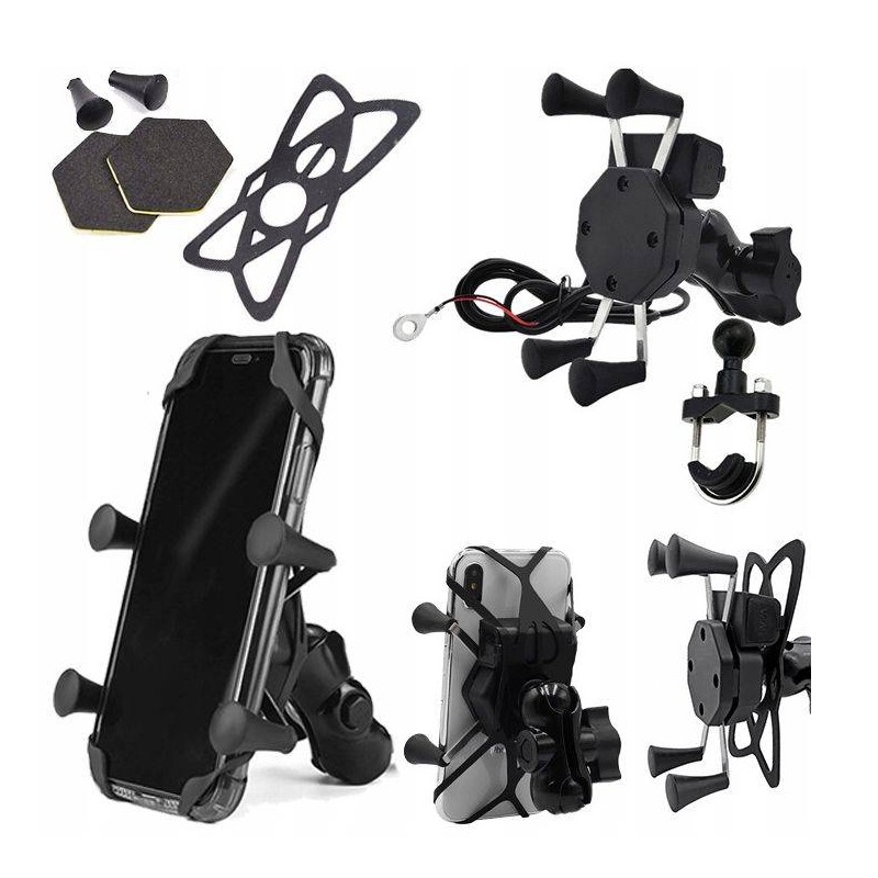 FreedConn motocyklowy uchwyt na telefon na kierownicę USB 2.1A