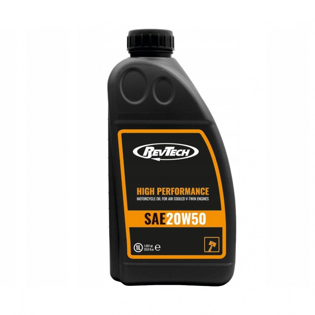 Olej mineralny RevTech 20W50 4L – Idealny dla Harley-Davidson i V-twin