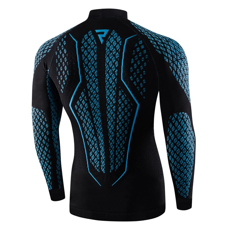 KOSZULKA TERMOAKTYWNA Z DŁUGIM RĘKAWEM REBELHORN THERM II BLACK/BLUE