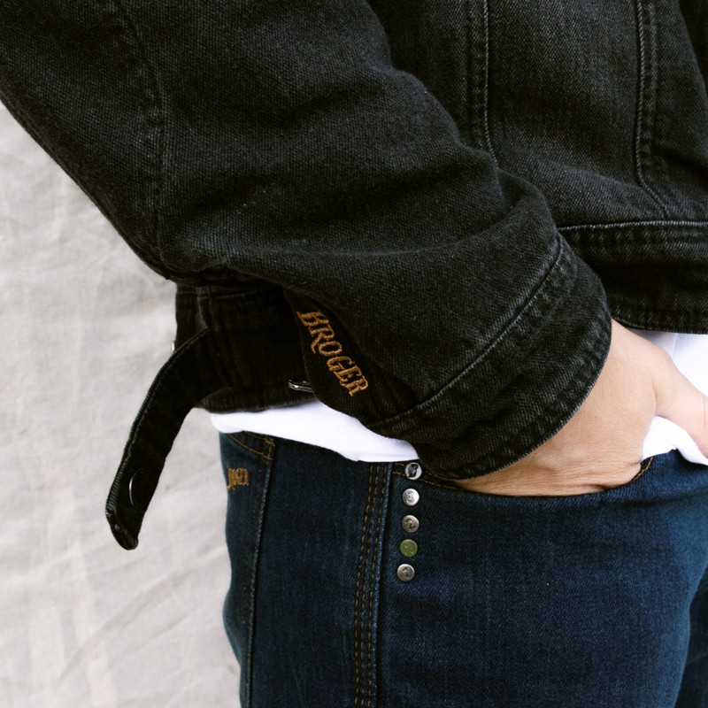 Kurtka jeansowa Broger Florida Washed Black XXL