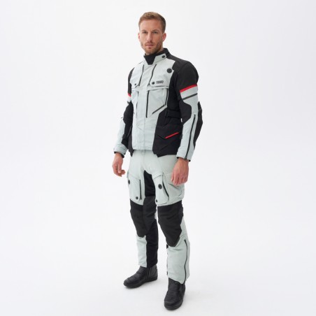 SPODNIE TEKSTYLNE REBELHORN RANGE GREY/BLACK/RED