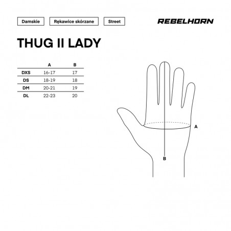 RĘKAWICE SKÓRZANE REBELHORN THUG II LADY VINTAGE BROWN