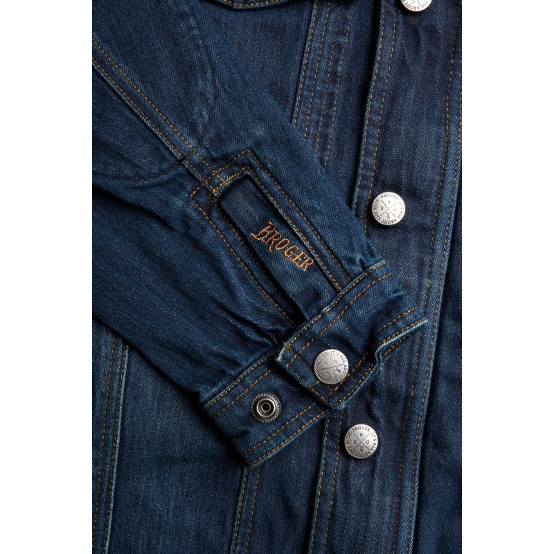 KURTKA JEANS BROGER FLORIDA WASHED BLUE M