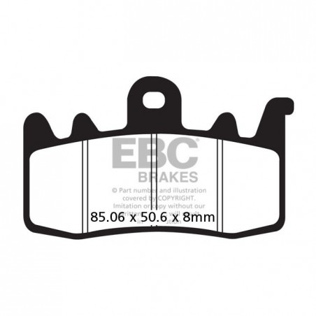Klocki hamulcowe Harley-Davidson EBC FA630V V-Pad półmetaliczne przednie OEM 41300227