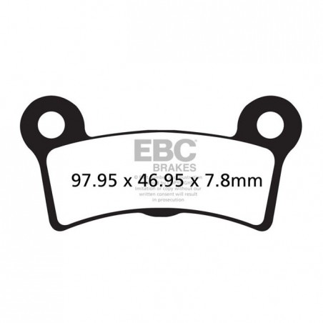 Klocki Hamulcowe EBC FA605/4V V-Pad półmetaliczne tylne Harley-Davidson Tri Glide 2009-2013