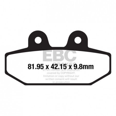 Klocki hamulcowe EBC FA710V tylne Harley-Davidson Softail M8 FXBB FXFBS FXDL FLHC